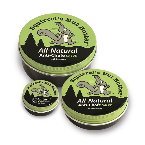 Anti-Chafe Salve Pocket Tins - Squirrel's Nut Butter - 3 Sizes